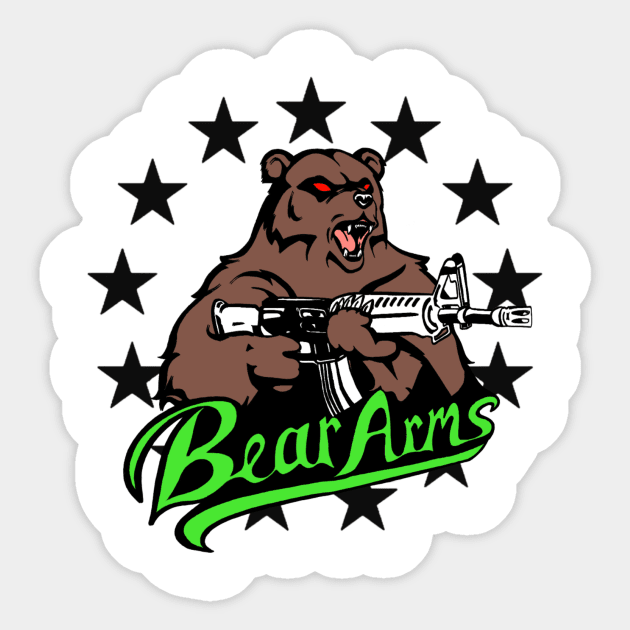 Bear Arms Sticker by 1790Designs